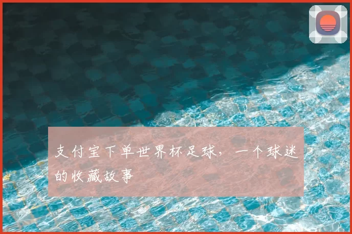 支付宝下单世界杯足球，一个球迷的收藏故事