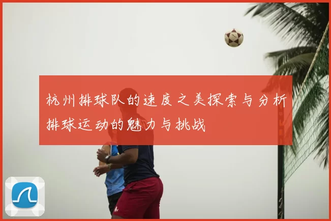 杭州排球队的速度之美探索与分析排球运动的魅力与挑战