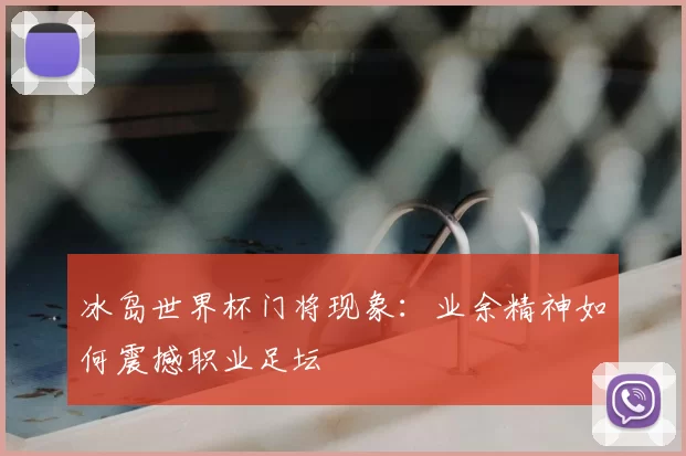 冰岛世界杯门将现象:业余精神如何震撼职业足坛